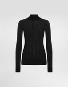 Dolce & Gabbana Silk Mock-Turtleneck Sweater