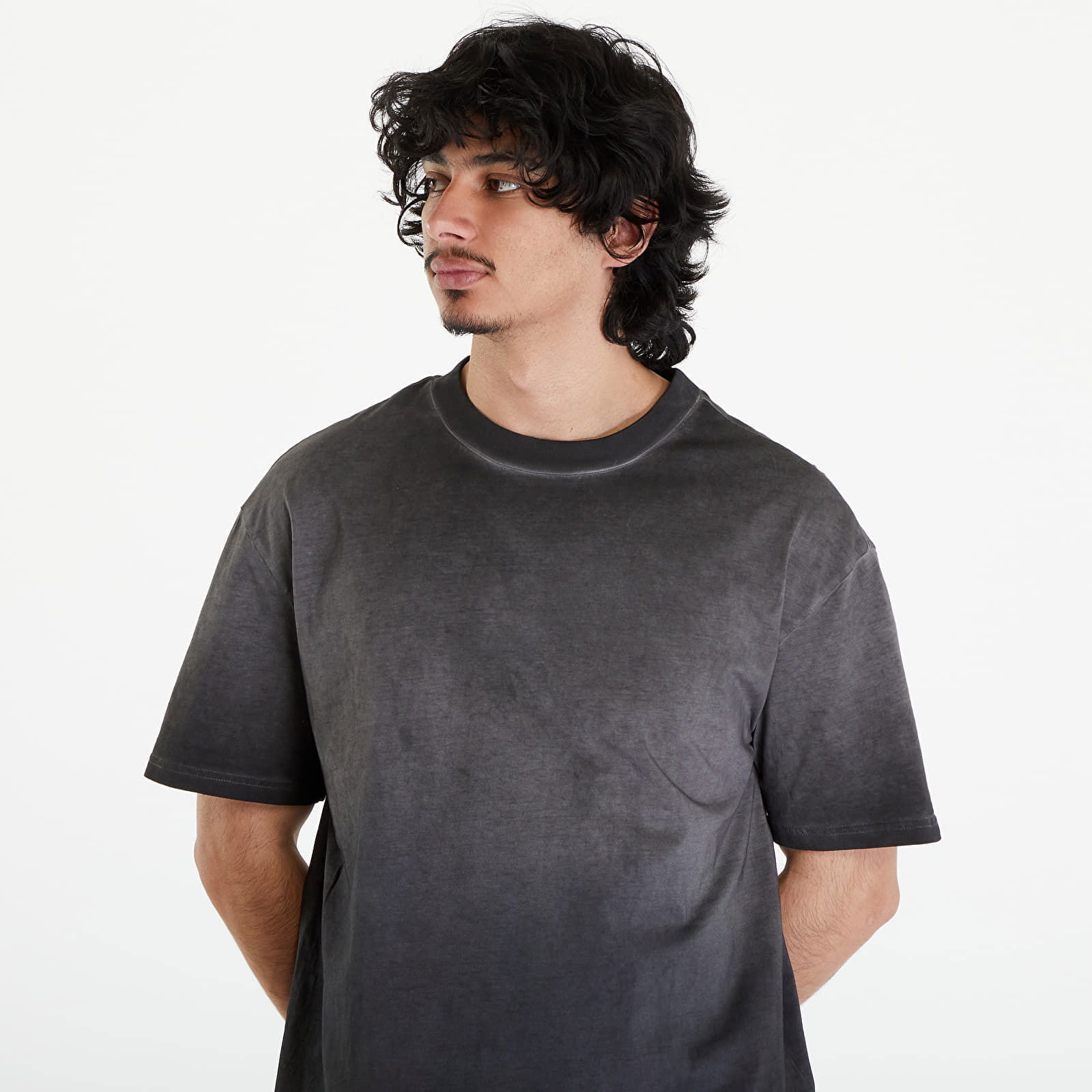 Oversized Sun Bleached Tee Black