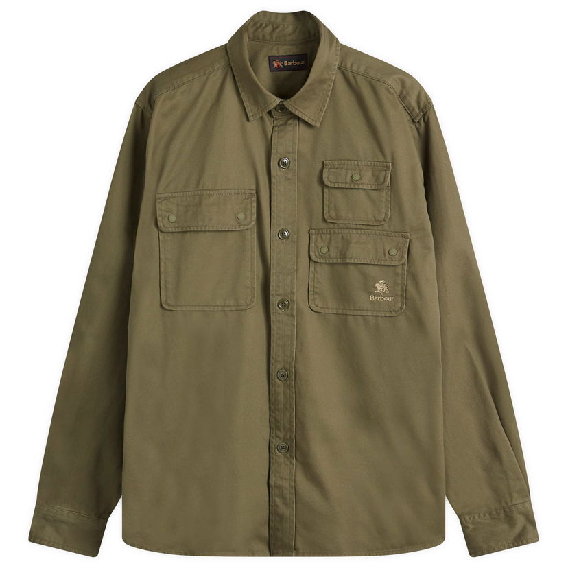 Košeľa Barbour Twill Overshirt Zelené | MSH5539GN84