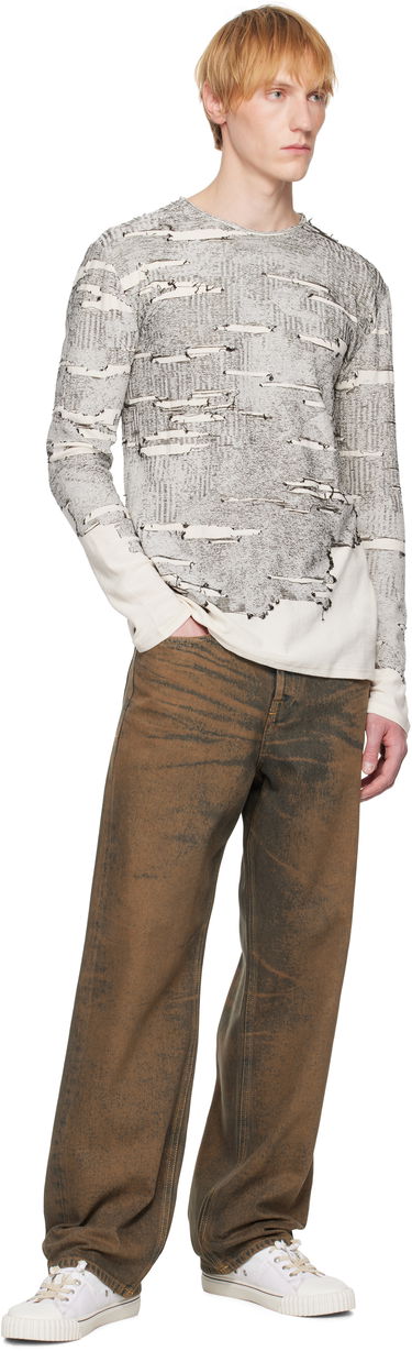 Tričko Diesel Diesel K-Cadmo Long Sleeve T-Shirt Biela | A18119-0AFBV-129, 3