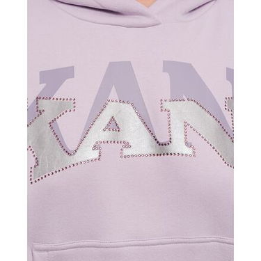 Mikina Karl Kani Woven Signature Glitter OS Hoodie Fialová | KK61210049, 1