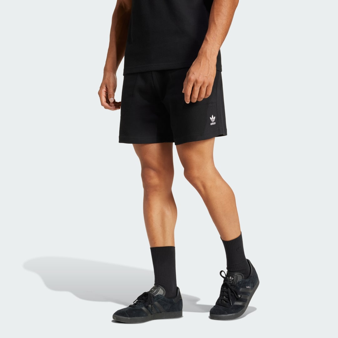 Šortky adidas Performance All Blacks Essentials Waffle Shorts Čierna | JD4073, 0