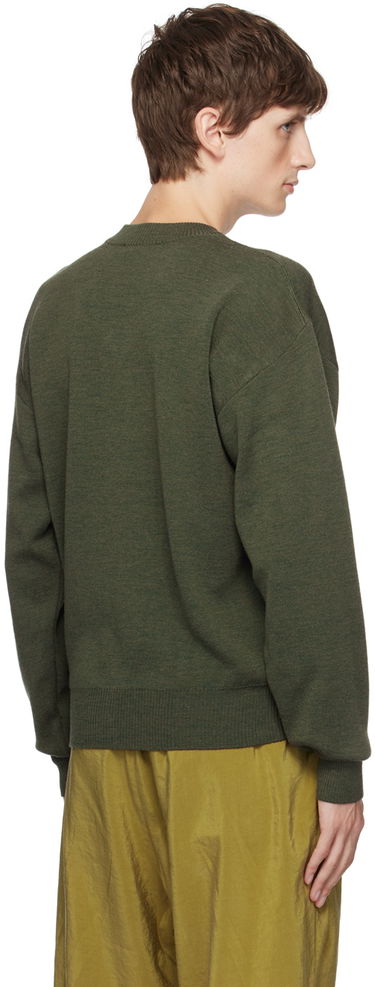 Sveter LEMAIRE V-Neck Knit Sweater Zelené | TO1097 LK087, 2