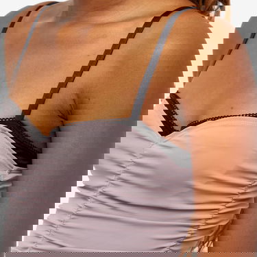 Tielko Miaou Miaou Renzo Ruched Cami Top Fialová | 7064TKTAU, 5