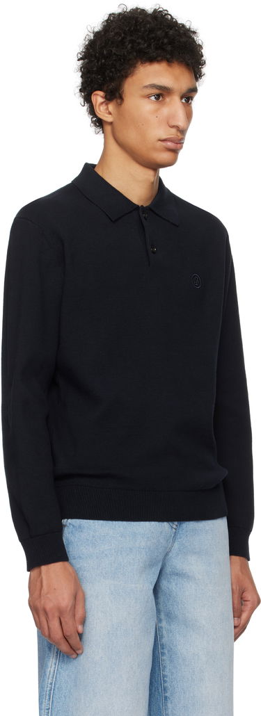 Sveter BOSS Knit Polo Modrá | 50531600, 4