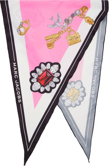 Šál Marc Jacobs Marc Jacobs Charms Silk Twill Scarf Rôznofarebný | 2S5RRA011W28, 0