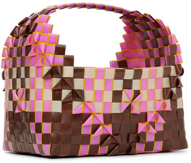 Tote bag Marni Marni Kids Woven Rainbow Tote Ružová | M00815-M00IW, 2