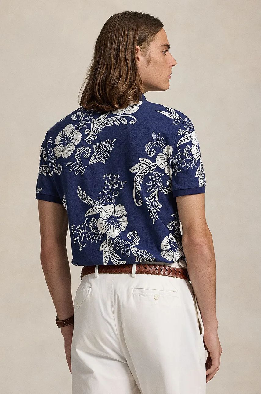 Polo tričko Polo by Ralph Lauren Polo Ralph Lauren Floral Print Polo Shirt Modrá | 710956684, 1