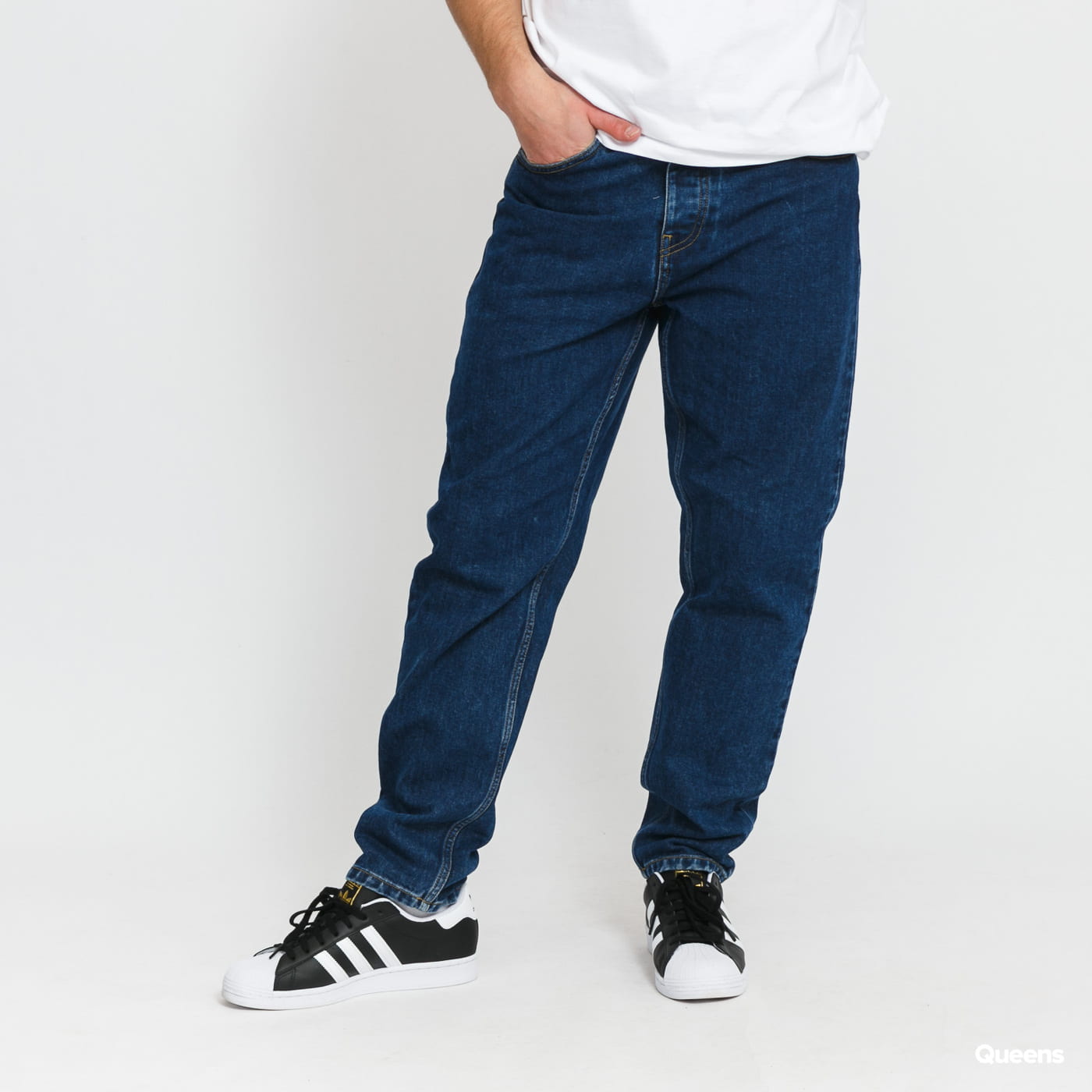 Džínsy Carhartt WIP Newel Navy | I029208.01.06., 0