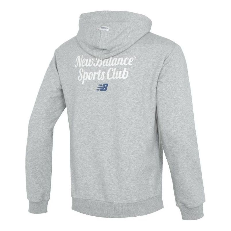 Mikina New Balance Sports Club Graphic Print Hoodie Šedá | 5CD38131-MGR