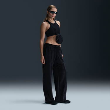 Tepláky Nike Sportswear Chill Knit Mid-Rise Velour Pants Čierna | HJ0922-010, 1