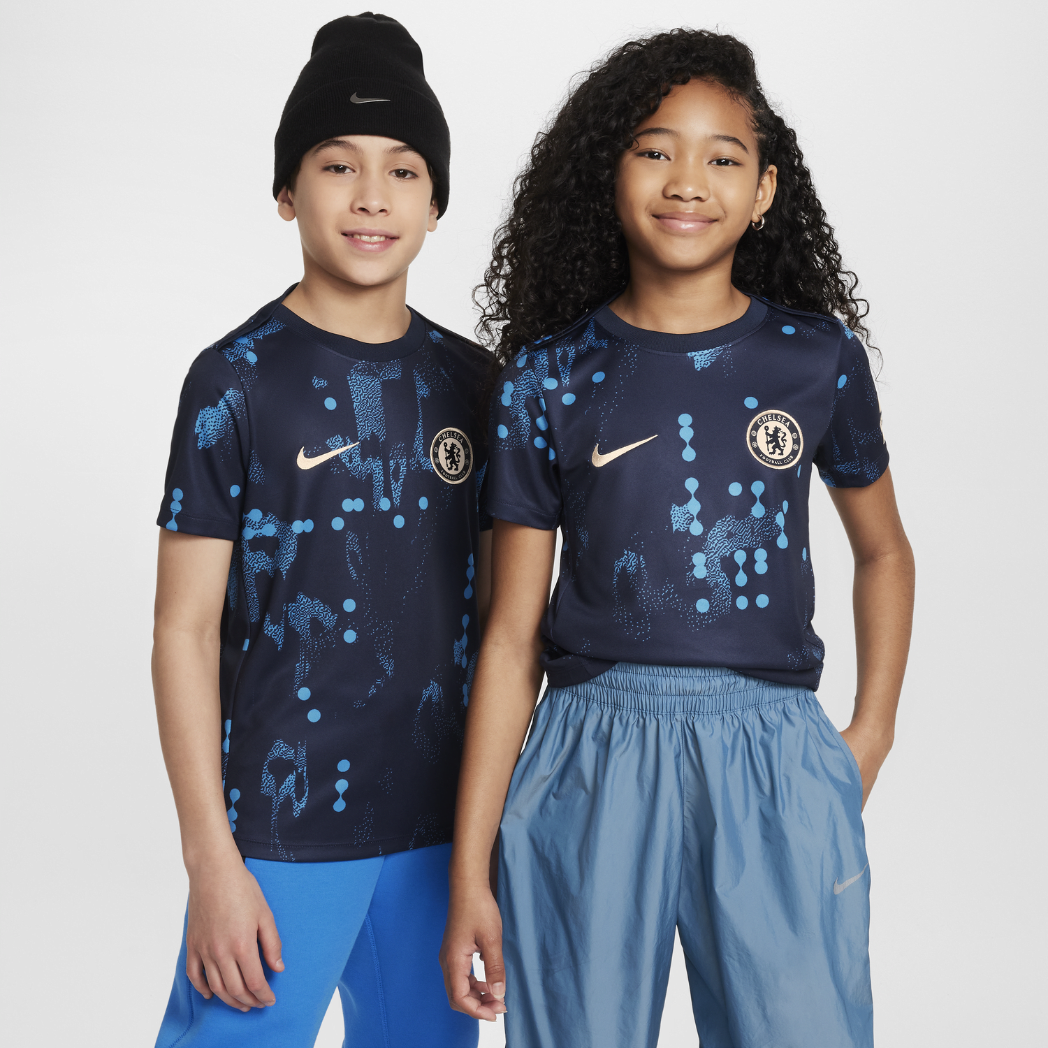 Tričko Nike Chelsea FC Academy Pro Dri-FIT Pre-Match Short Sleeve Football T-Shirt Navy | FQ0010-452, 0