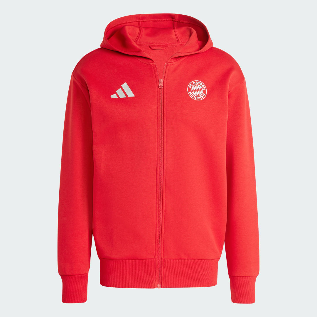 Bunda adidas Performance FC Bayern Anthem Červená | IT4121, 1
