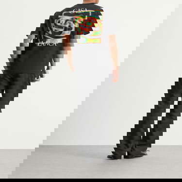 Tričko Casablanca Heat Map Classic T-Shirt Čierna | M-SP26-JTS-001-06, 4