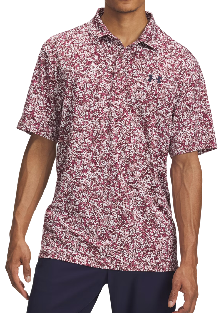 Polo tričko Under Armour Under Armour Playoff 3.0 Printed Polo Shirt Vínová | 1378677-674, 0