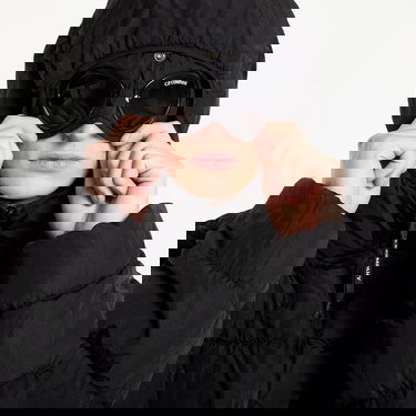 Prešívaná bunda C.P. Company Puffer Hooded Jacket Čierna | 19CMOW011A005904G-999, 4