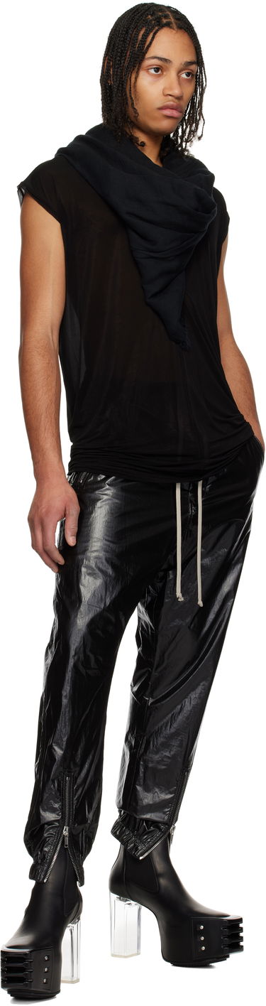 Tielko Rick Owens Rick Owens Hollywood Jersey Deep V T-Shirt Čierna | RU01E5233 BZ, 3