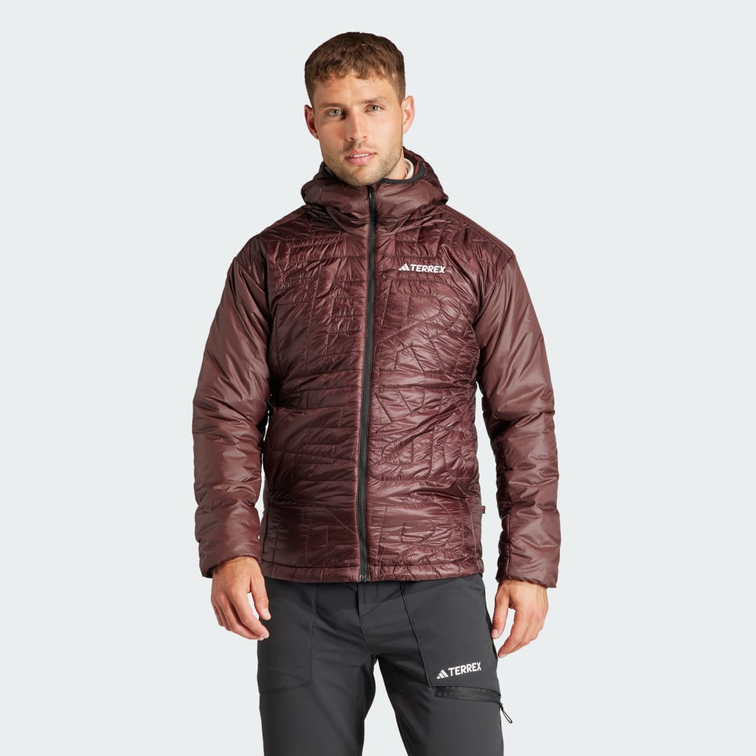 Bunda adidas Originals Terrex Xperior Varilite Vínová | IB4231, 1