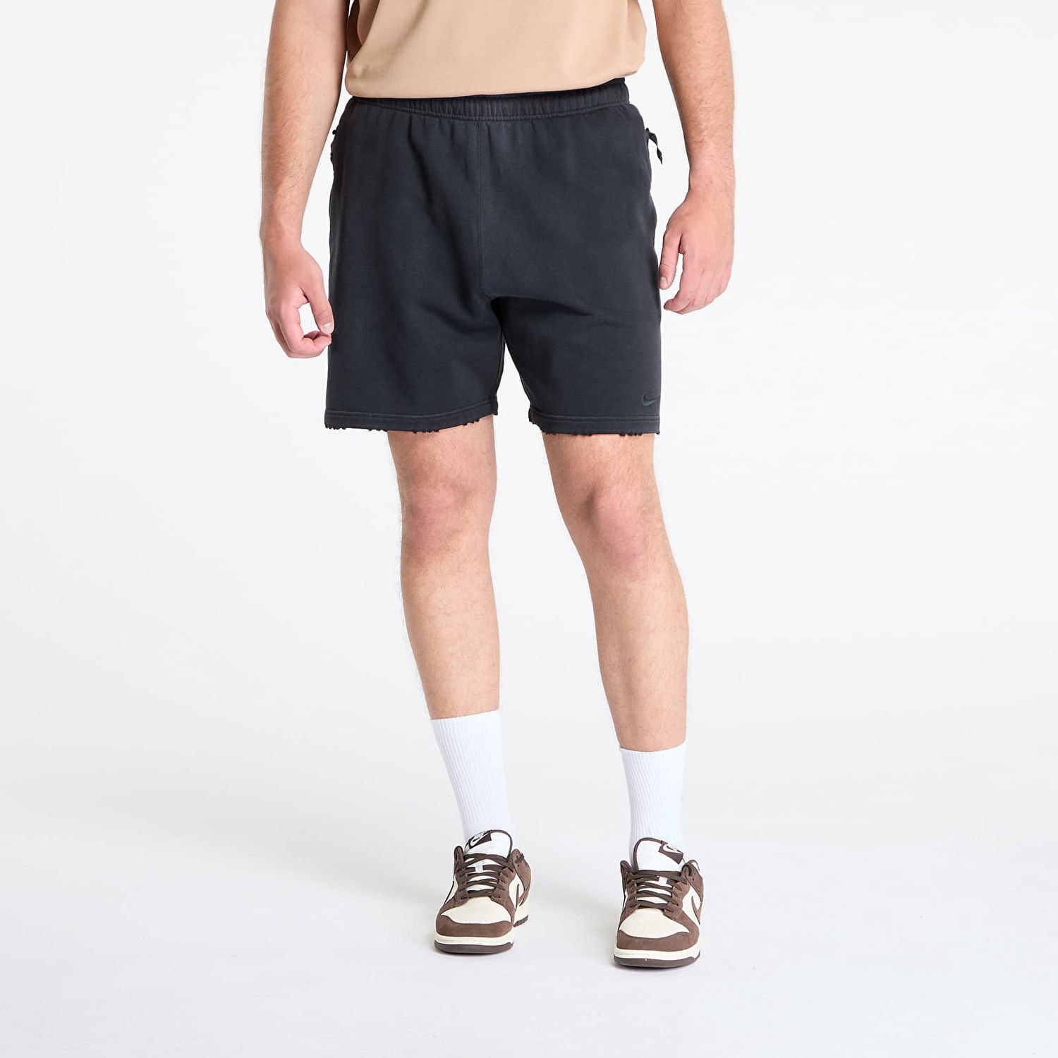 Šortky Nike Solo Swoosh French Terry Shorts Čierna | IB8955-010, 0