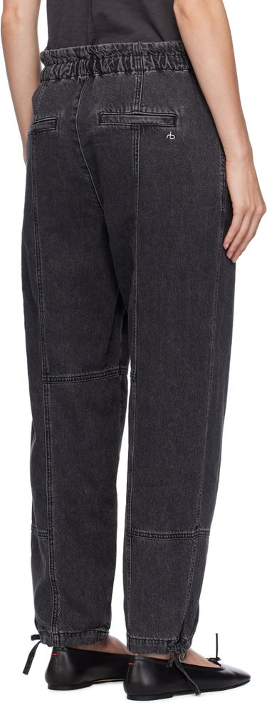Cargo nohavice rag & bone Featherweight Jordan Drawstring Jeans Čierna | WDD24F2992ITAN, 2