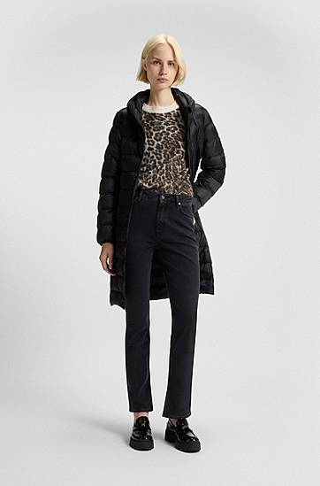 Sveter BOSS Leopard Jacquard Loose-Fit Knitted Sweater Rôznofarebný | 50548255, 1
