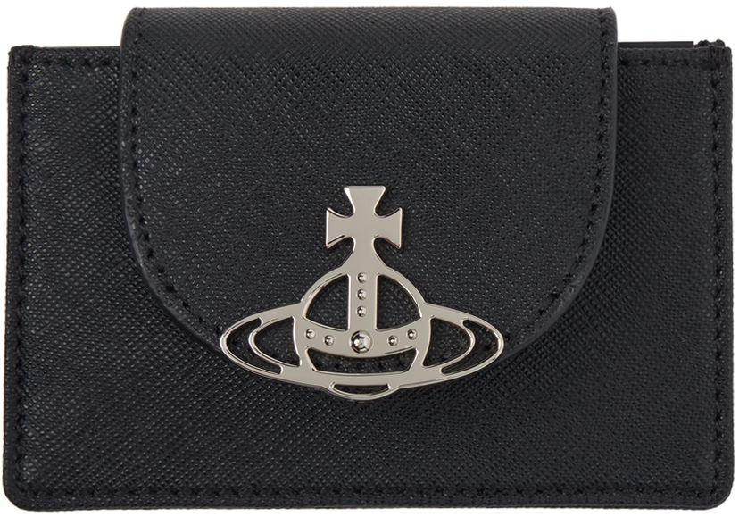 Oblečenie Vivienne Westwood Black Flap Card Holder Čierna | 5402000BW-L001N-