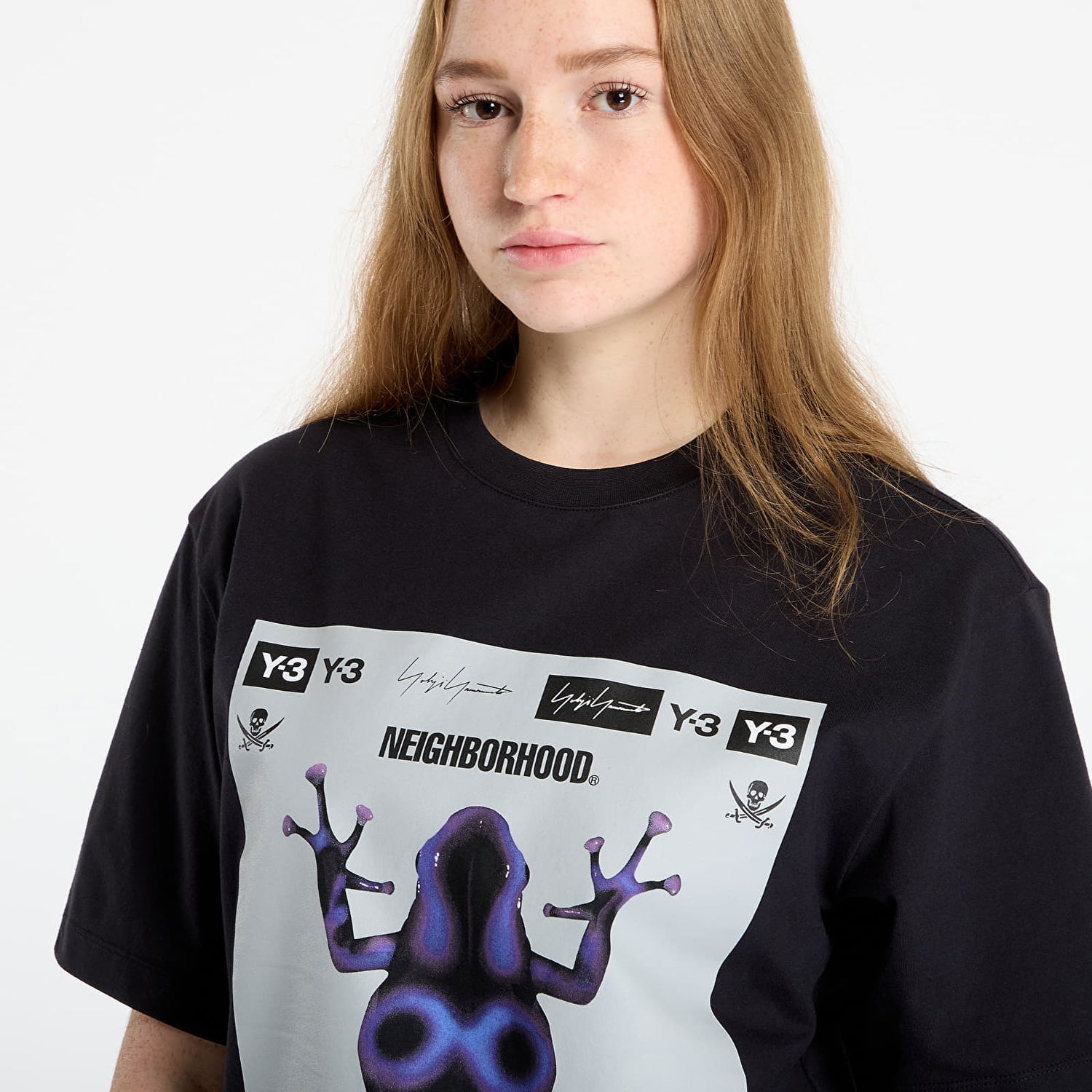 Tričko Y-3 Y-3 x Neighborhood Frog Graphic T-Shirt Čierna | JW6998, 1