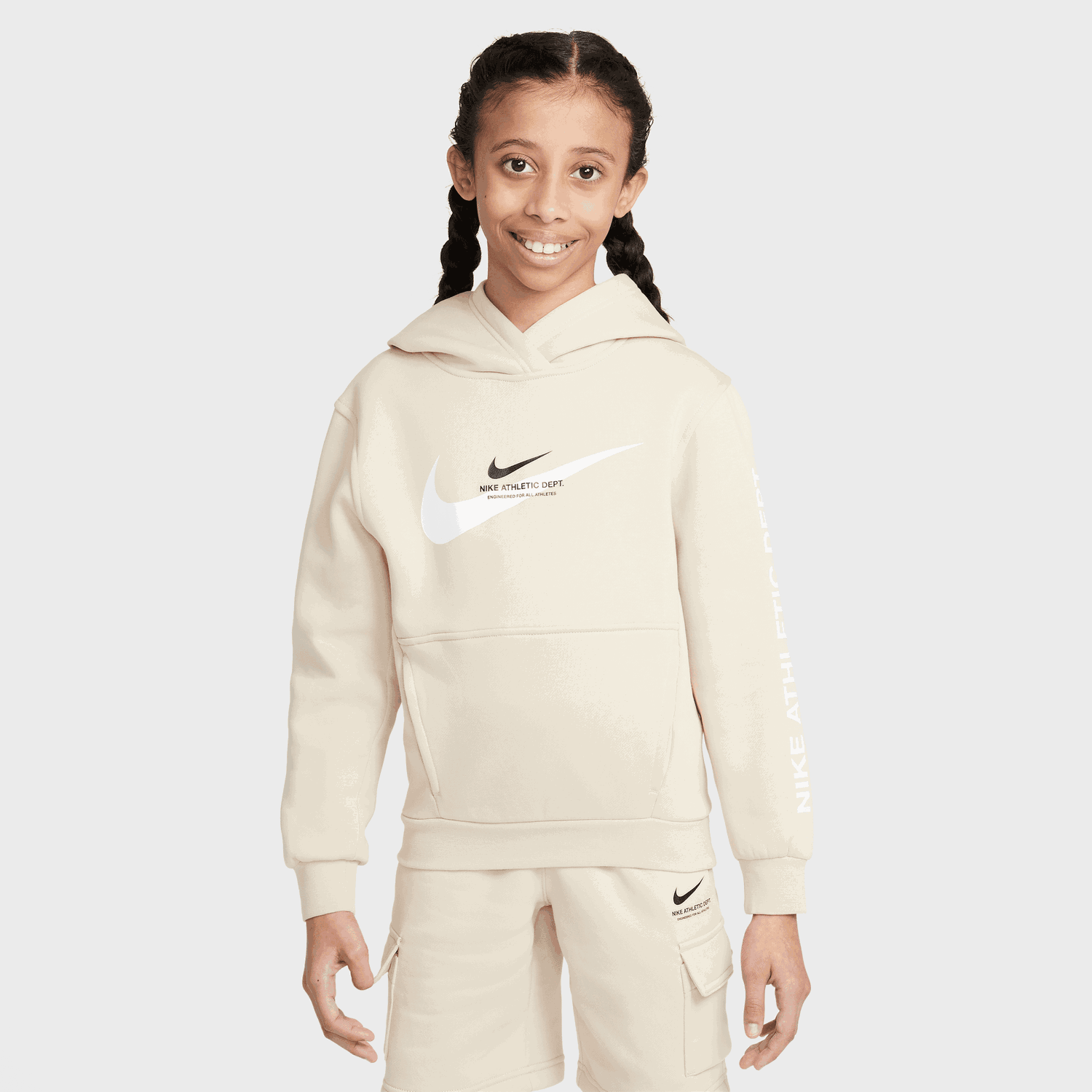 Mikina Nike Nike Sportswear Fleece Hoodie Béžová | HV6965-126, 0