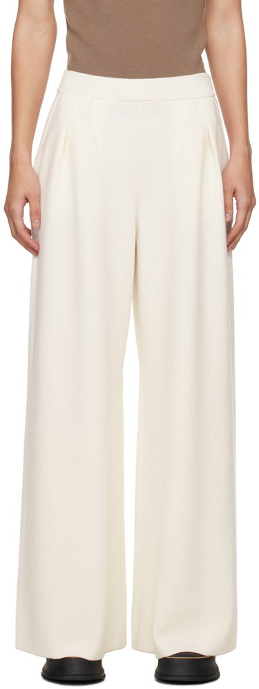 Nohavice Max Mara Max Mara Nocera Wide-Leg Trousers Biela | 2411331011600, 0