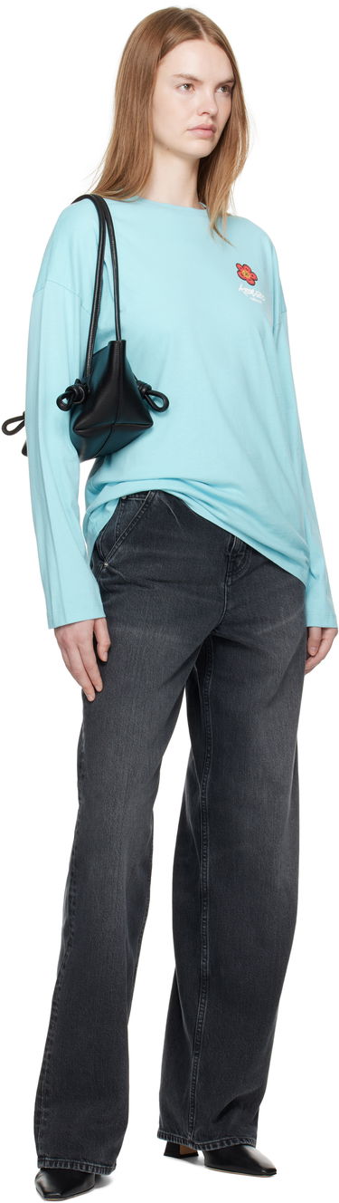 Tričko KENZO Kenzo Paris Futura 2000 Edition Long Sleeve T-Shirt Tyrkysová | FF62TL3504SG, 3