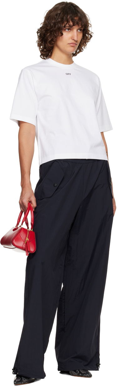 Tričko Off-White Embroidered Flowers Arrow Boxy T-shirt Biela | OWAA124F25JER0010110, 3