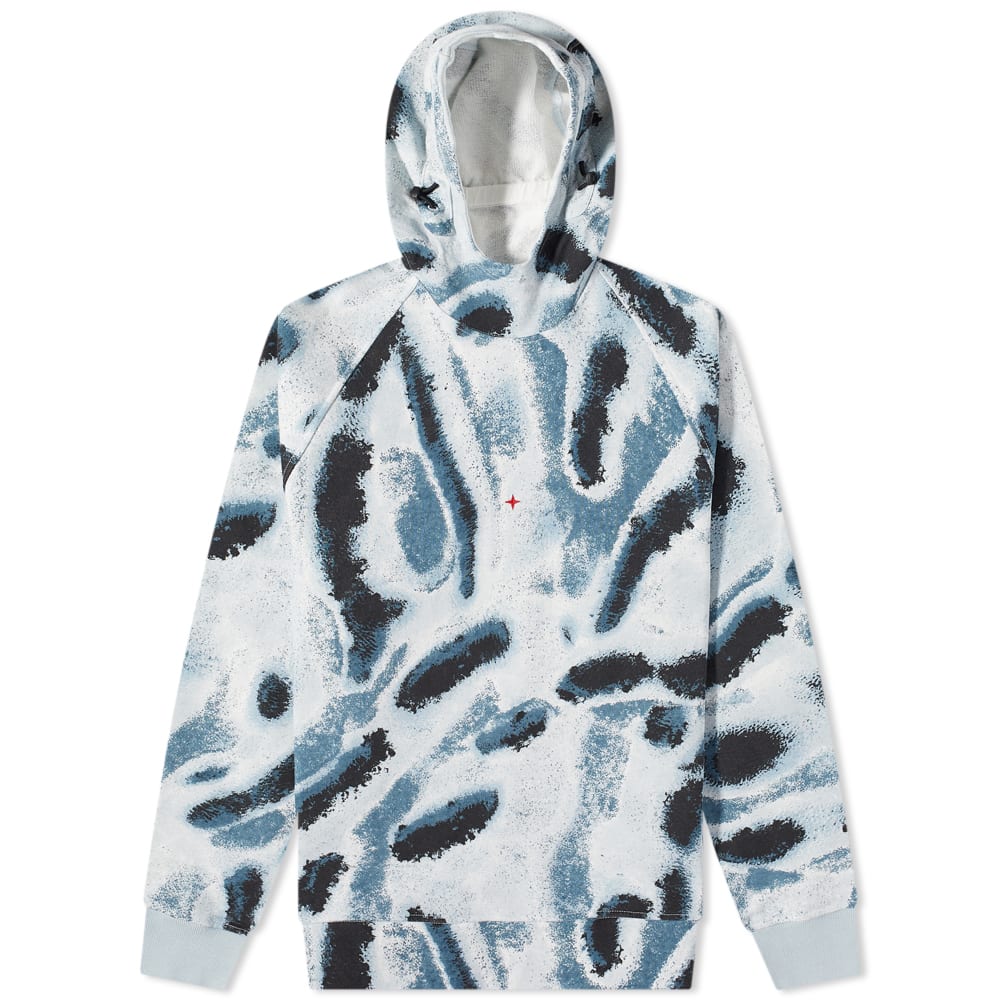 Mikina Stone Island Reef Camo Popover Hoodie Modrá | 7615634X7-V0044, 0