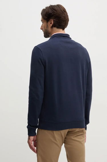 Mikina Barbour Half Zip Sweatshirt Navy | MOL0642, 2