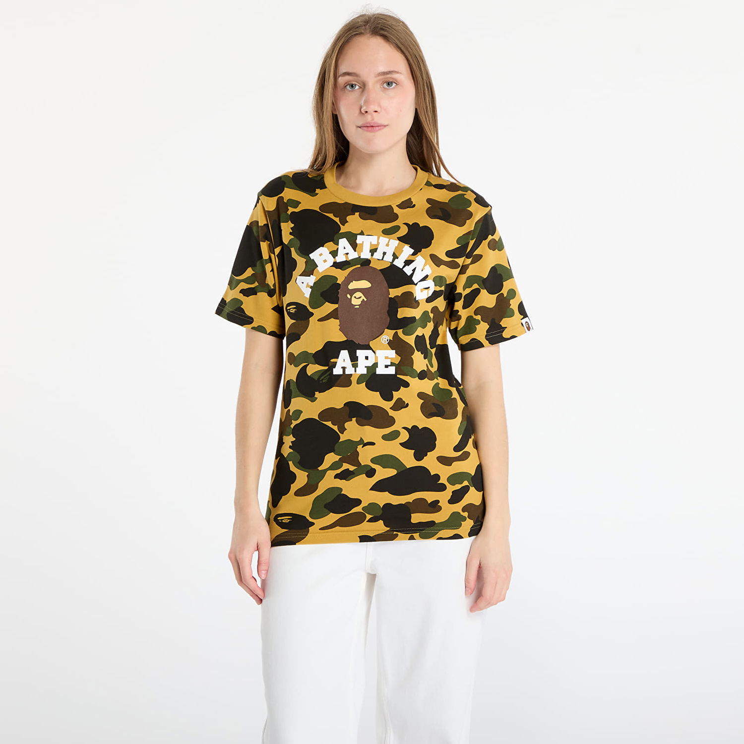 Tričko BAPE 1St Camo College T-Shirt Rôznofarebný | 001CSL801008MYEL, 1