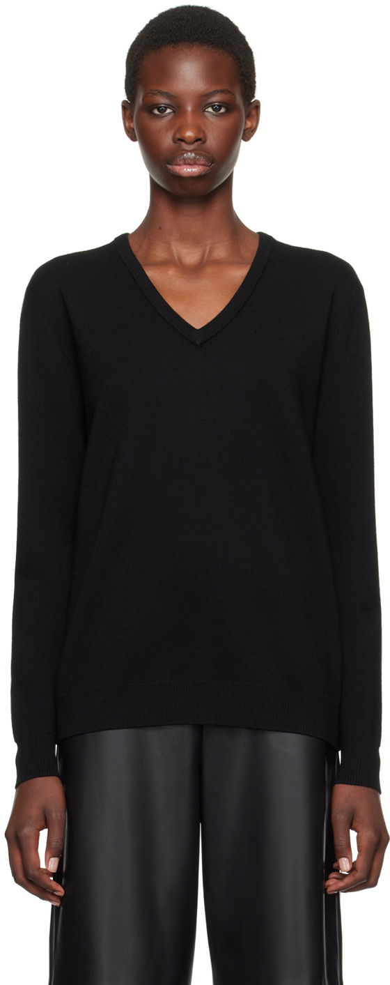 Sveter Max Mara V-Neck Sweater Čierna | 2421366122600 MM12120, 0