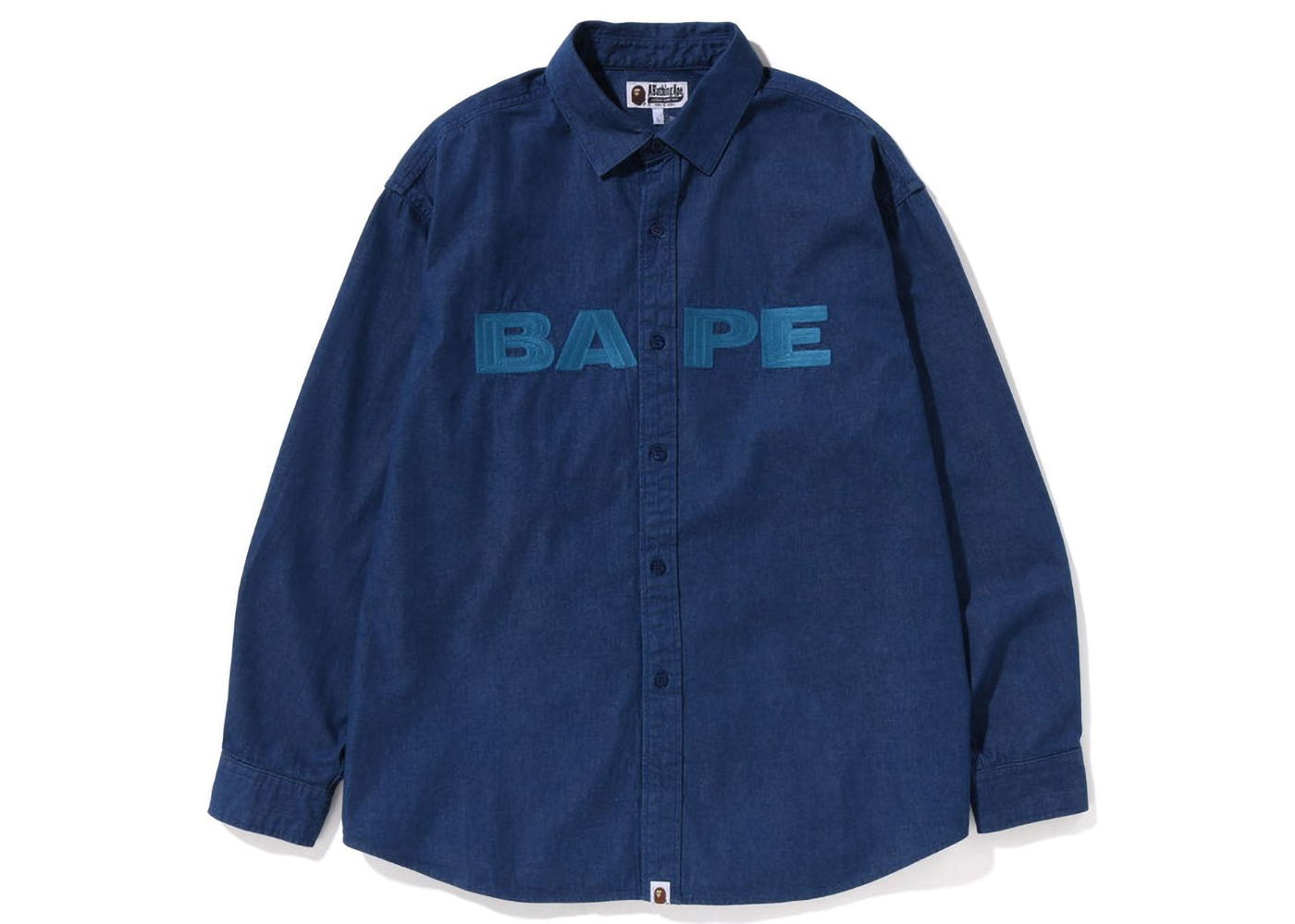 Košeľa BAPE Denim Loose Fit Shirt Navy | 1J30-131-009, 0