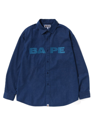 Košeľa BAPE Denim Loose Fit Shirt Navy | 1J30-131-009