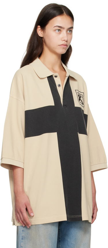 Polo tričko 032C 032c Fainting Cross Oversized Polo Béžová | F25-URC-0459-550-W, 1