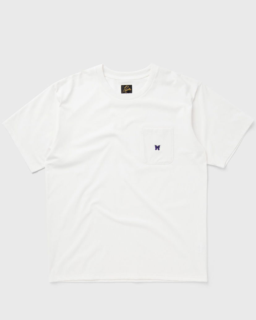 Tričko Needles S/S Crew Neck Tee Biela | OT262-A-WHITE