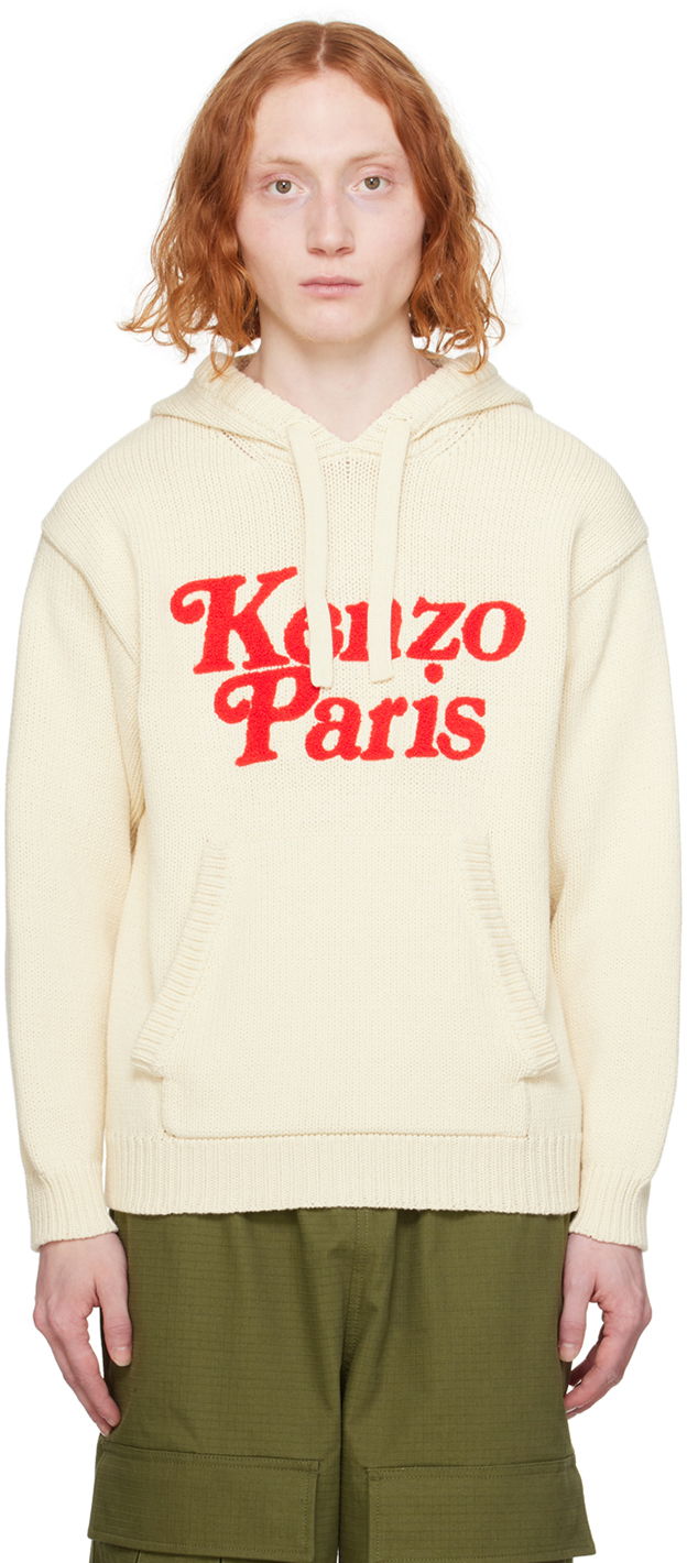 Mikina KENZO Verdy x Hoodie Biela | FE58PU0113BE, 0