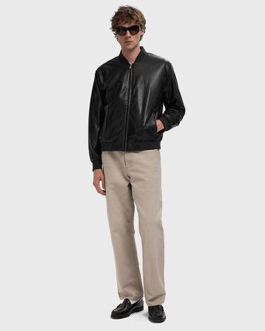 Bomber bunda CALVIN KLEIN D6 Faux Leather Bomber Jacket Čierna | LV04RC407GUB1, 1