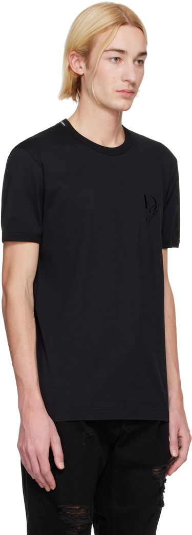 Tričko Dolce & Gabbana Dolce&Gabbana Jersey Round Neck T-Shirt Čierna | G8RN8ZG7N4Q, 1
