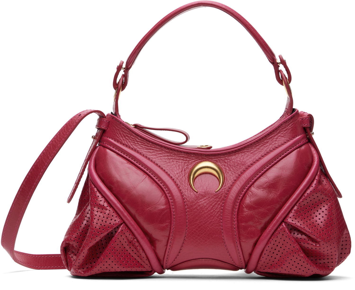 Kabelka Marine Serre Marine Serre Futura Mini Leather Bag Ružová | WBA006A RLEA0023, 0