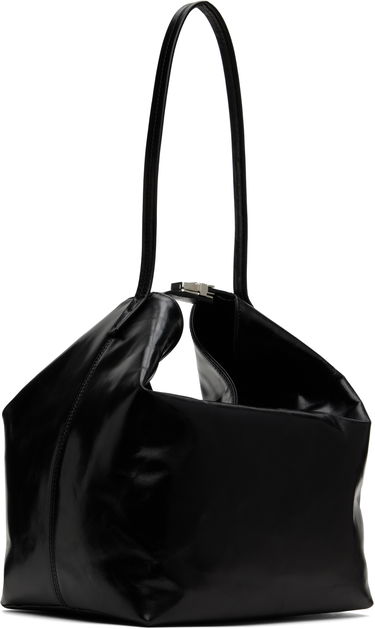 Taška cez rameno BY FAR BY FAR Maxi Bea Creased Leather Shoulder Bag Čierna | MWBSB054CL034BK001PL, 2