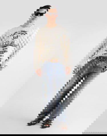 Sveter Dolce & Gabbana Classic Signature Collection Pullover with Interwoven Pattern, Heritage and Innovation Crafted for Timeless Sophistication Béžová | GXX37ZJGMFLA3791, 1