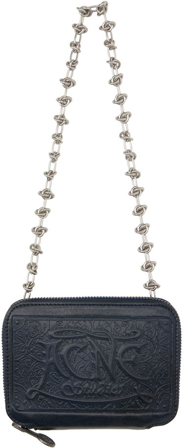 Peňaženka Acne Studios Navy Embossed Čierna | CG0219-, 0