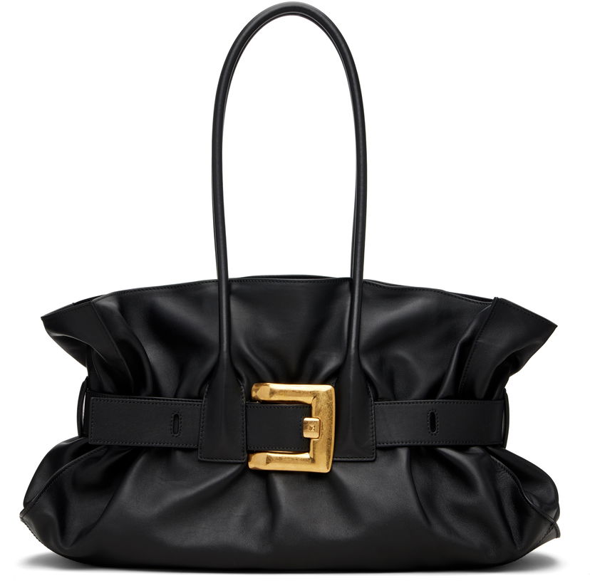 Tote bag Balmain Large Calfskin Anthem Tote Čierna | GN1DB991LSAX