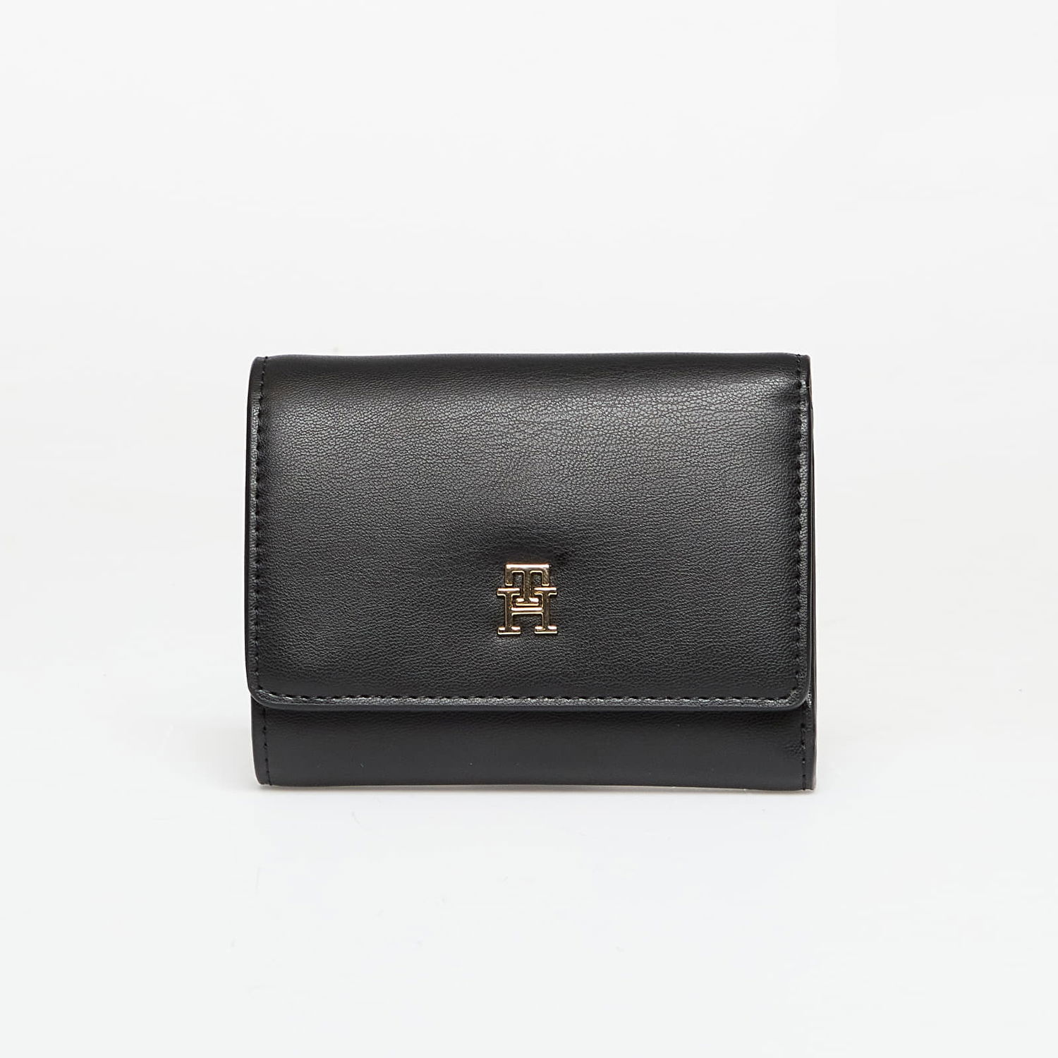 Peňaženka Tommy Hilfiger Wallet TH Monogram Flap Trifold Wallet Black Universal Čierna | AW0AW17737 BDS, 0