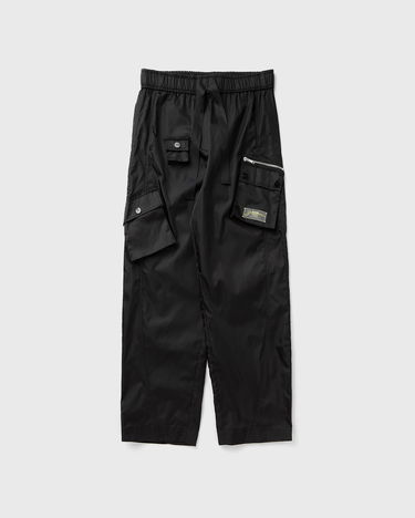 Cargo nohavice GANNI Ganni Duchesse Nylon Elasticated Cropped Pants Čierna | W0476-099, 0