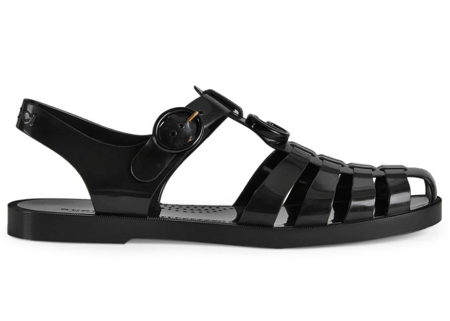 Tenisky a topánky Gucci GG Fisherman Sandal Black (Women's) Čierna | 676971JFM001000, 0